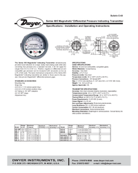 Thumbnail of document Manual - AT2605 ATEX Approved 605 Differential Pressure
